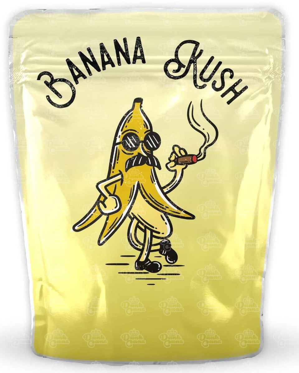 Banana Kush Mylar Bags Cali Packs Empty Packaging Size