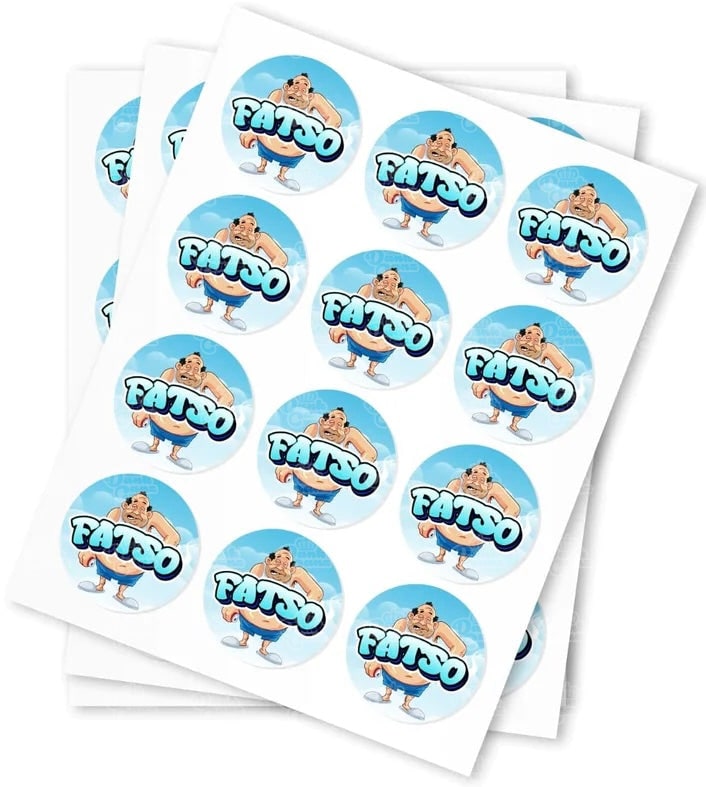 Fatso Strain Stickers - DC Packaging Custom Cannabis Packaging