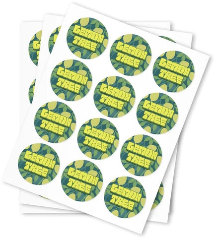 Lemon Tree Strain Stickers - DC Packaging Custom Cannabis Packaging