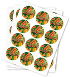 Papaya Punch Strain Stickers - DC Packaging Custom Cannabis Packaging