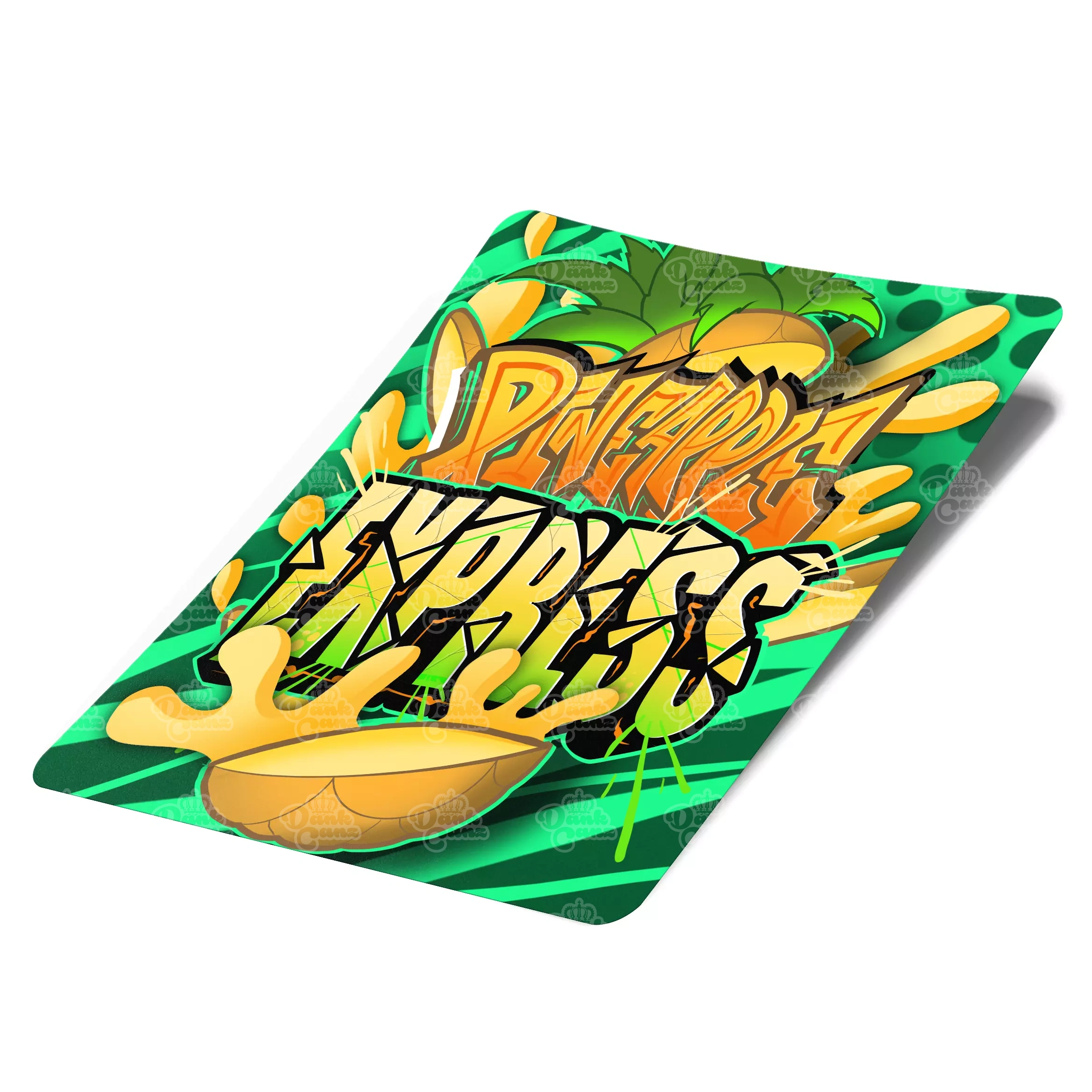 Pineapple Express Mylar Bag Labels - Labels only - DC Packaging Custom Cannabis Packaging