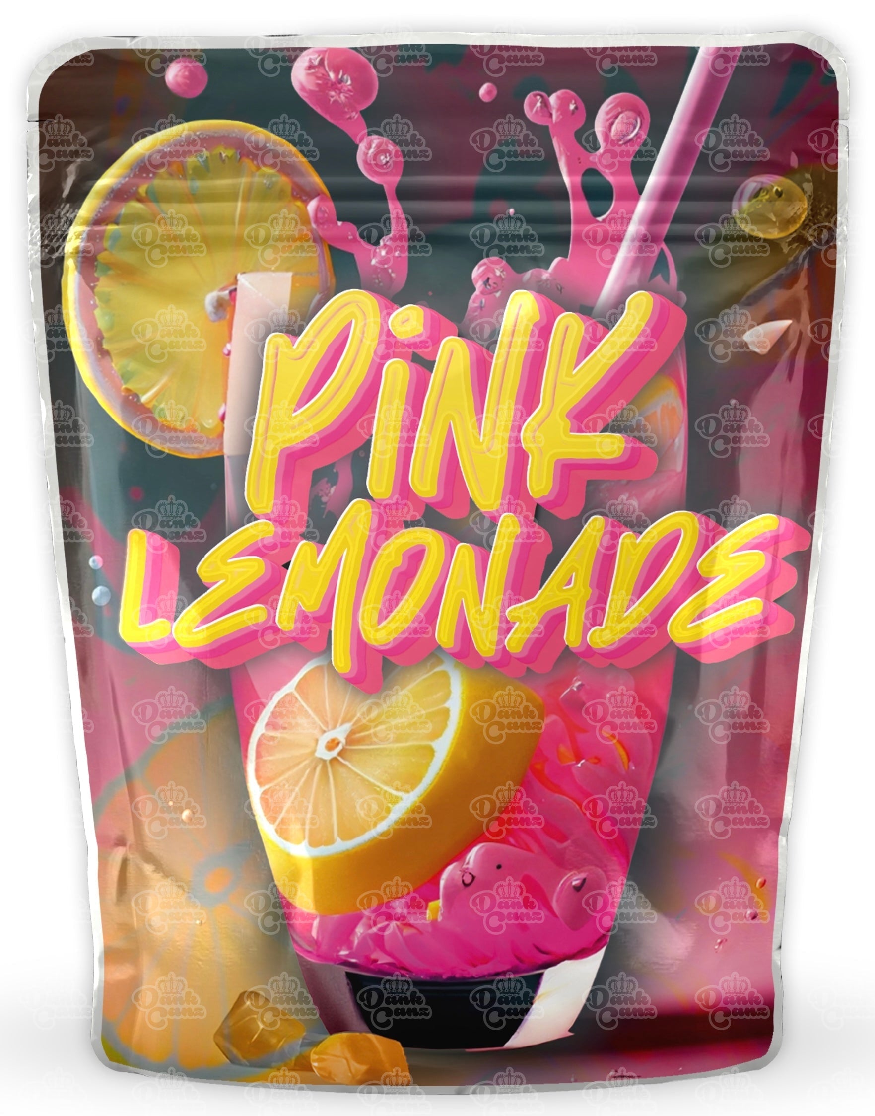 Pink Lemonade Mylar Bags - DC Packaging Custom Cannabis Packaging