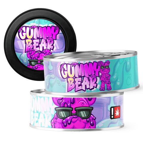 Gummy Bear 3.5g Self Seal Tins