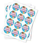 Bacio Gelato Stickers - DC Packaging Custom Cannabis Packaging