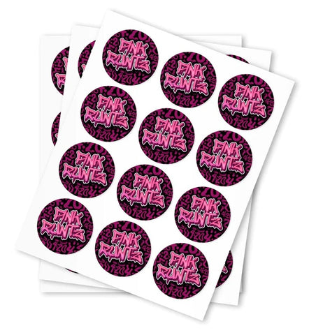 Pink Runtz Strain Stickers - DC Packaging Custom Cannabis Packaging