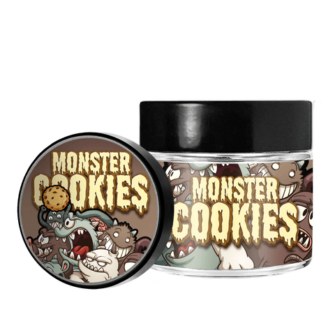 Monster Cookies 3,5 g/60 ml Glasgefäße – vorbeschriftet 