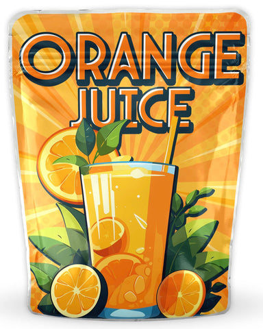 Orange Juice Mylar Bags