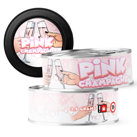 Pink Champagne 3.5g Self Seal Tins