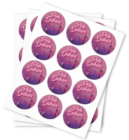 Pink Gushers Strain Stickers
