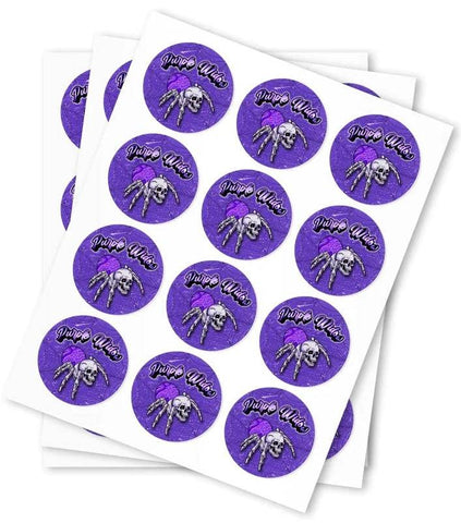 Purple Widow Strain Stickers