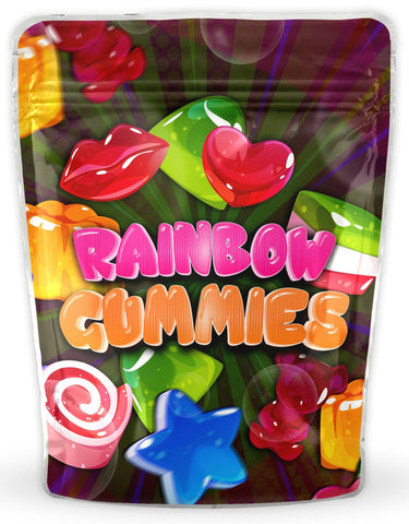 Rainbow Gummies Mylar Bags