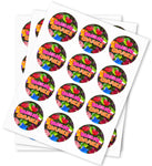 Rainbow Gummies Strain Stickers