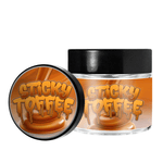 Sticky Toffee 3.5g/60ml Glass Jars - Labelled - Empty