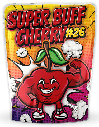 Super Buff Cherry 26 Mylar Bags