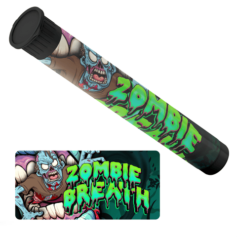 Zombie Breath Pre Roll Tubes - Labelled