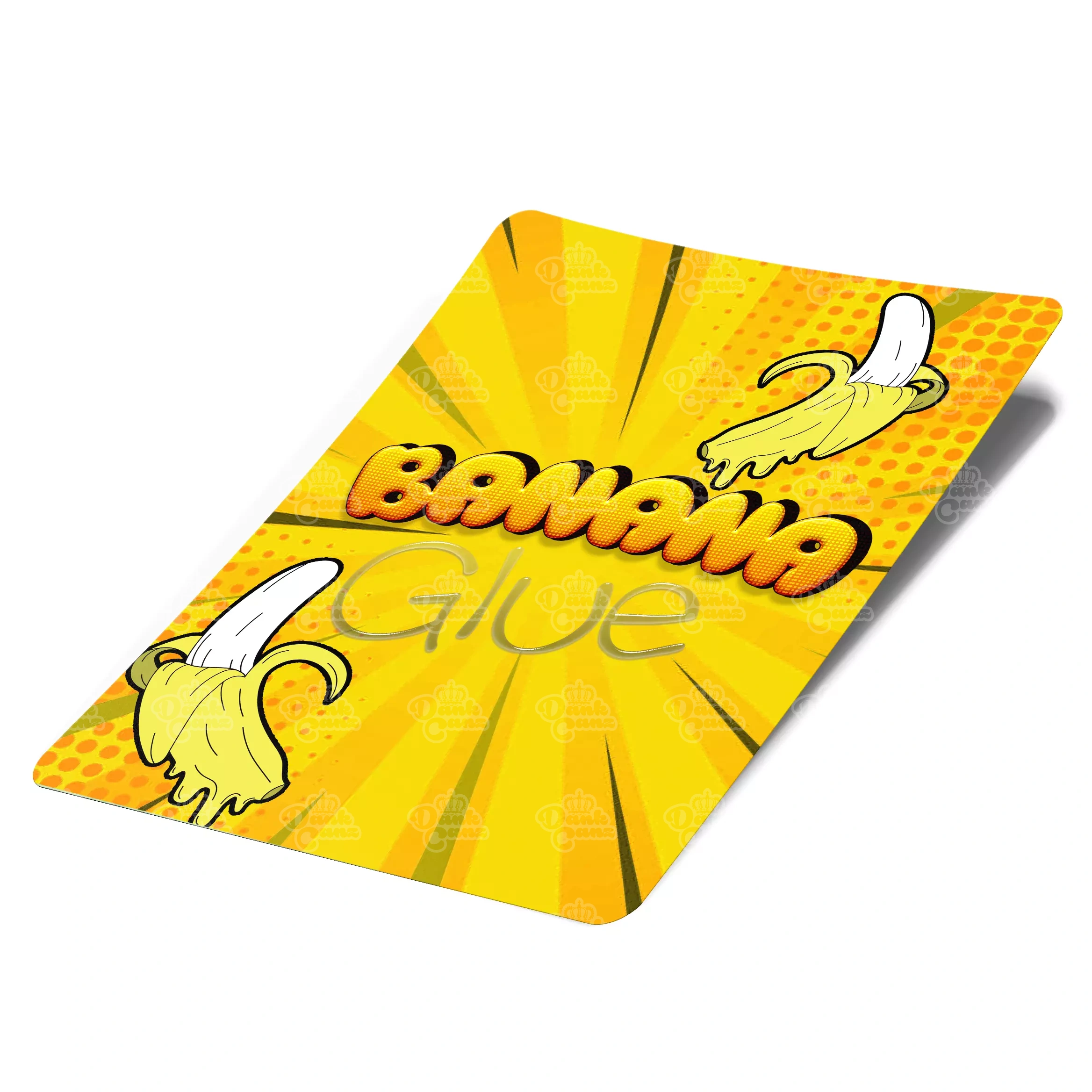 Banana Glue Mylar Bag Labels - Labels only - DC Packaging Custom Cannabis Packaging