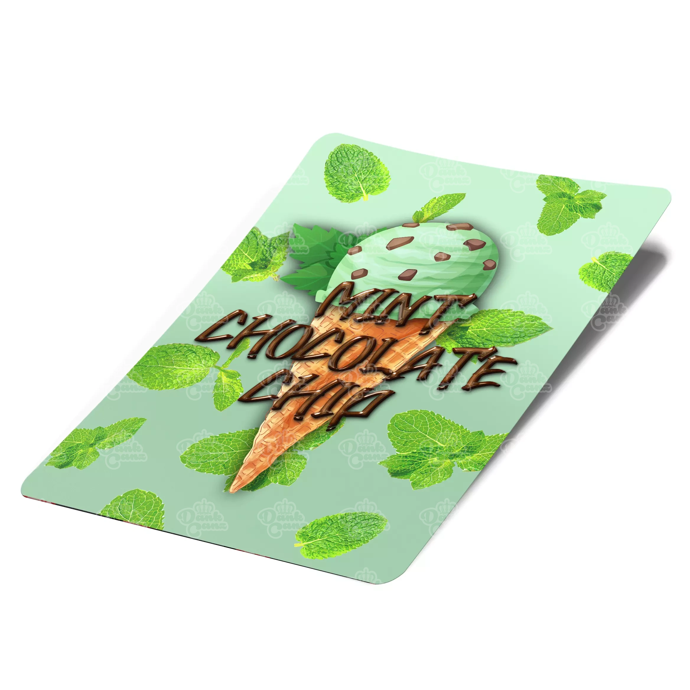 Mint Chocolate Chip Mylar Bag Labels - Labels only - DC Packaging Custom Cannabis Packaging