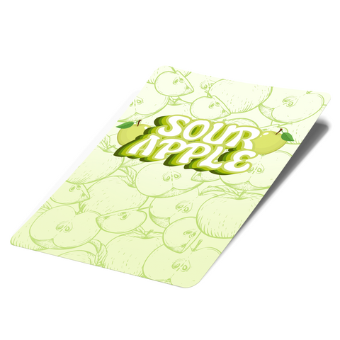 Sour Apple Mylar Bag Labels - Labels only - DC Packaging Custom Cannabis Packaging