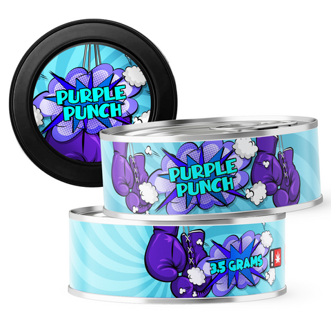 Purple Punch 3.5g Self Seal Tins - DC Packaging Custom Cannabis Packaging