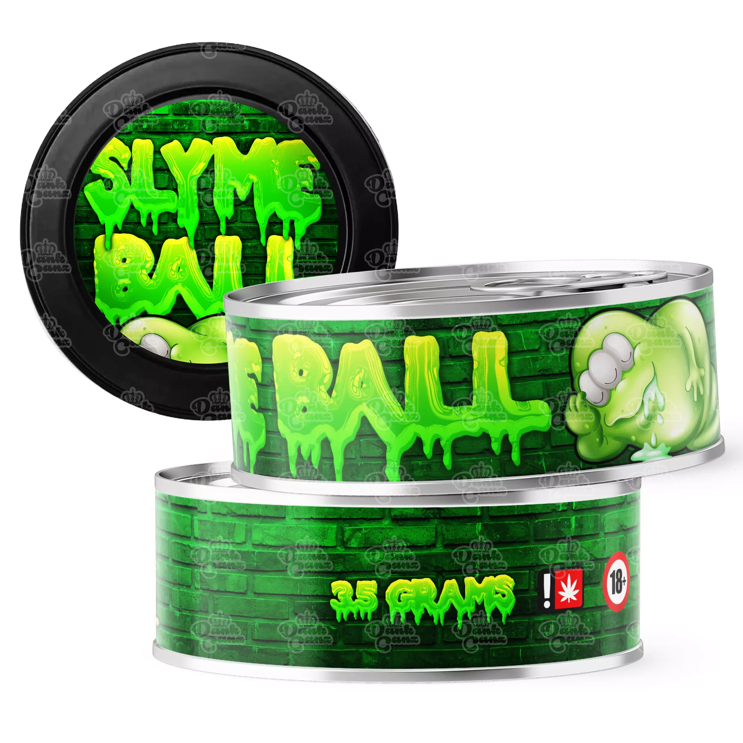 Slymeball 3.5g Self Seal Tins - DC Packaging Custom Cannabis Packaging