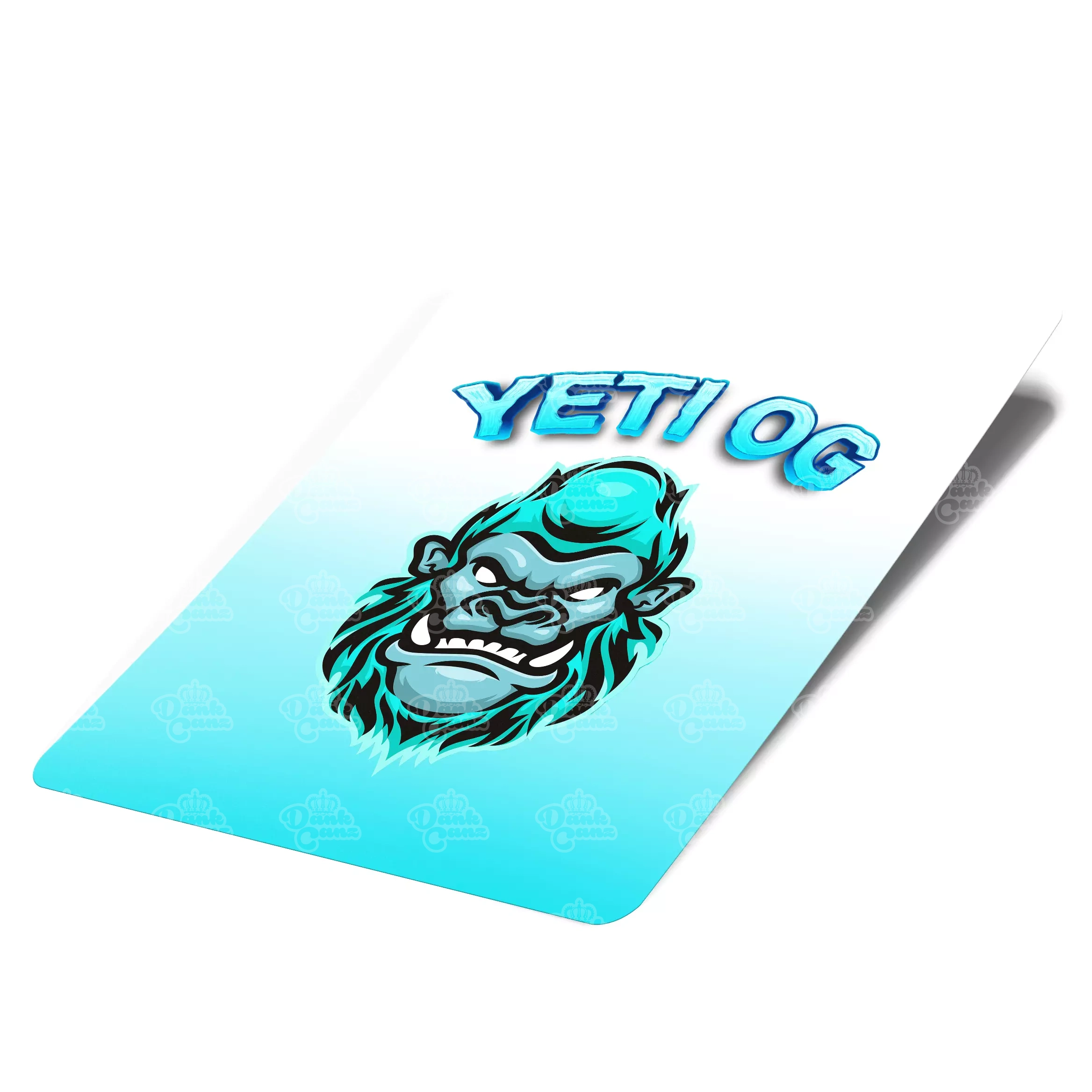 Yeti OG Mylar Bag Labels - Labels only - DC Packaging Custom Cannabis Packaging