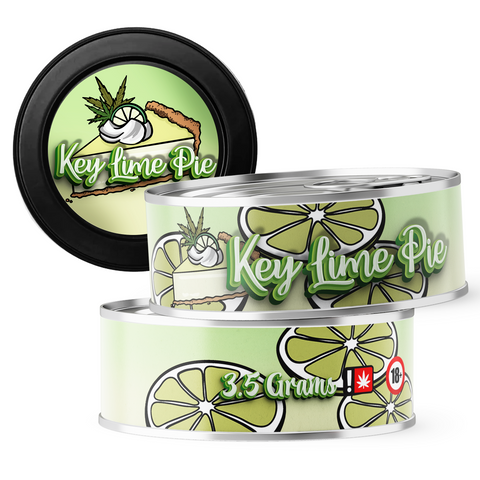 Key Lime Pie 3.5g Self Seal Tins - DC Packaging Custom Cannabis Packaging