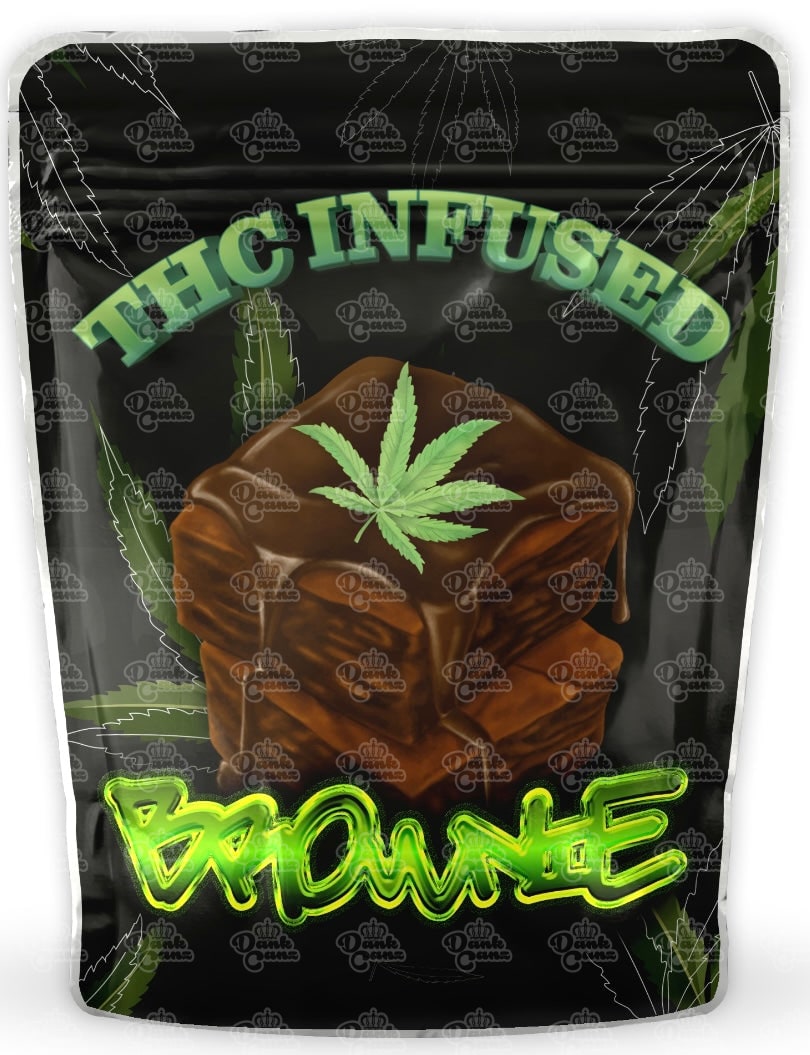 Edibles Brownie Mylar Bags - Empty - DC Packaging Custom Cannabis Packaging