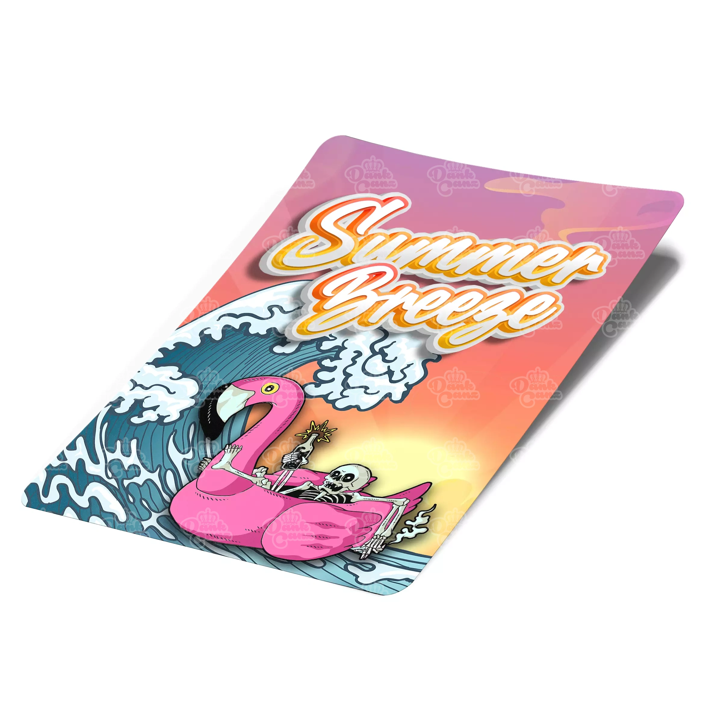 Summer Breeze Mylar Bag Labels - Labels only - DC Packaging Custom Cannabis Packaging